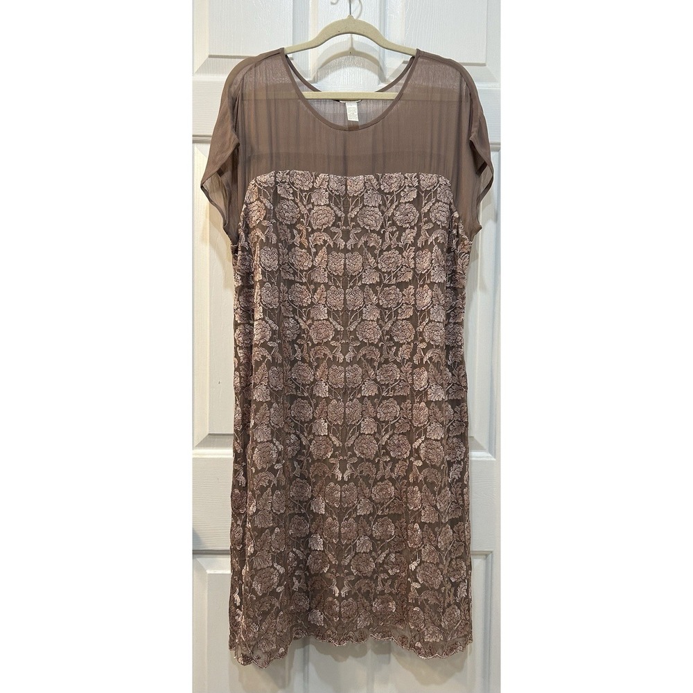 Sundance Angelica Floral Lace Embroidery Dress Sz L Wedding Guest Mom Of Bride
